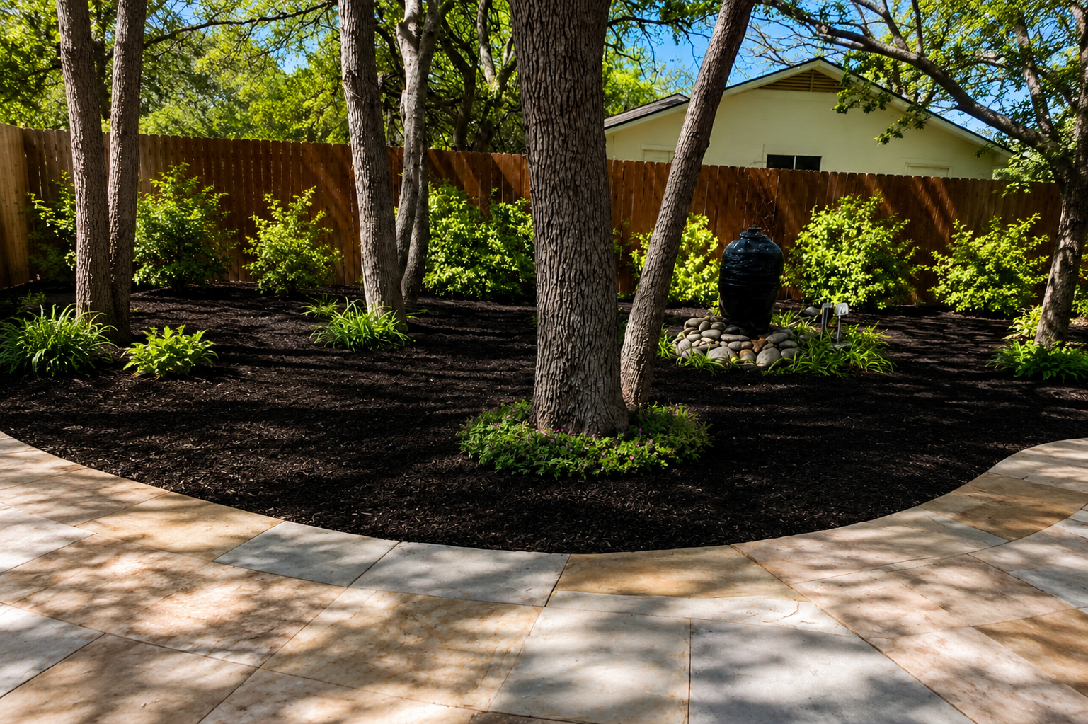 Professional landscaping services by Green River Outdoor in Austin, TX